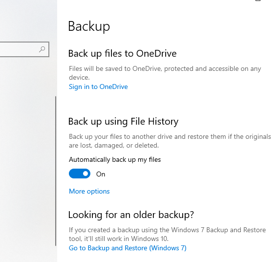 Back Up Hard Drive Using Windows File History Program Teshuptech